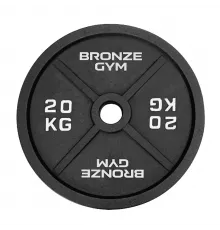 Диск олимпийский BRONZE GYM чугунный 20 кг